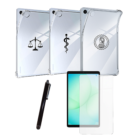 Kit Capa p/ Tablet Samsung A11 8.7 Personalizado Profissão