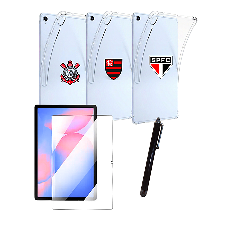 Kit Capa p/ Tablet Galaxy S10 fe 10.9 Personalizado Time