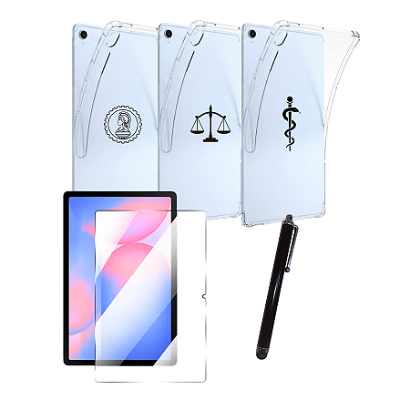 Kit Capa p/Tablet Galaxy S10 fe 10.9 Personalizado Profissão