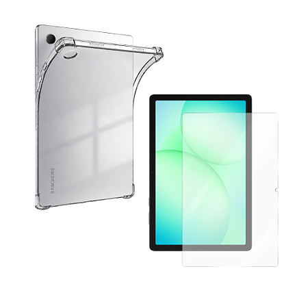 Kit Capa + Pelicula de vidro p/ Tablet Samsung Galaxy A11+ de 11pol