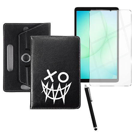 Kit Capa p/ Tablet Samsung A11 8.7 + Película Vidro + Caneta