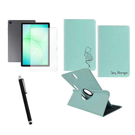 Capa Personalizada P/ Tablet Samsung Galaxy Tab A11+ Plus Tela 11 +Película de vidro + caneta