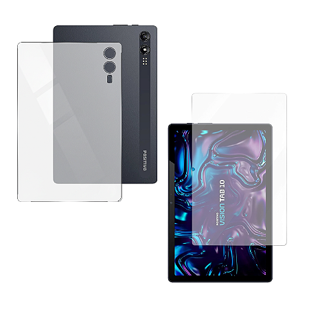 Película Hidrogel Premium Resistente Frontal + Traseira p/ Tablet Positivo Vision Tab 10