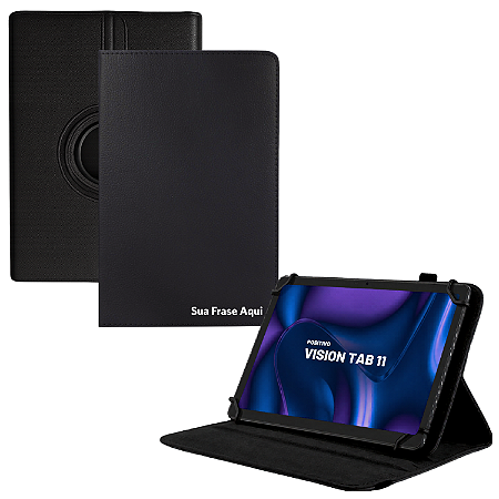 Capa Giratória Personalizada p/ Tablet Positivo Vision TAB11 Tela 11