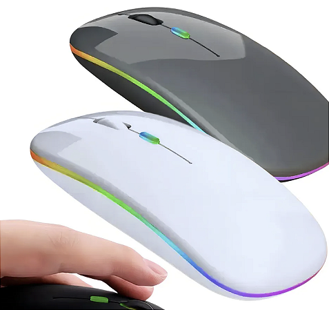 Mouse Sem Fio Bluetooth Caixa Cinza