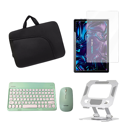 Kit Película de Vidro p/ Tablet Positivo Vision Tab 11 +Teclado Mouse