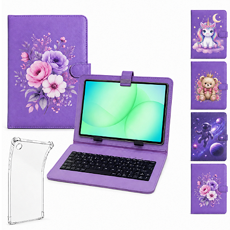 Capa teclado infantil p/ Tablet tab Samsung Galaxy A11+