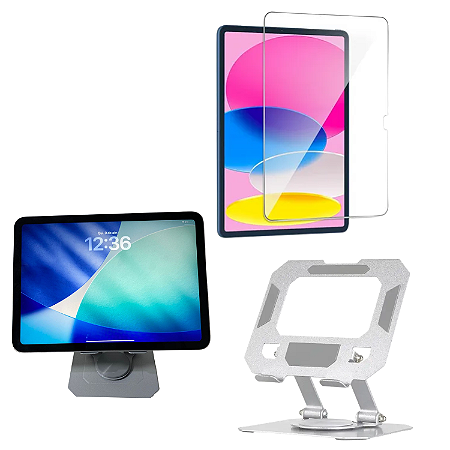 Película De Vidro p/ iPad A16 11 Geração + Suporte de Metal
