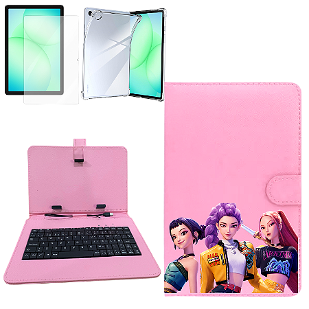 Kit 2 Capa Infantil Kpop Personalizado + Película Anti Queda p/ Samsung A11 8.7 X-133