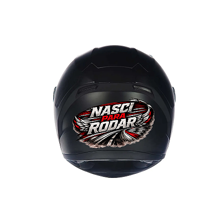 Adesivo de Cacete Moto Resistente Premium Verniz 14cm x 14cm Não Desgruda