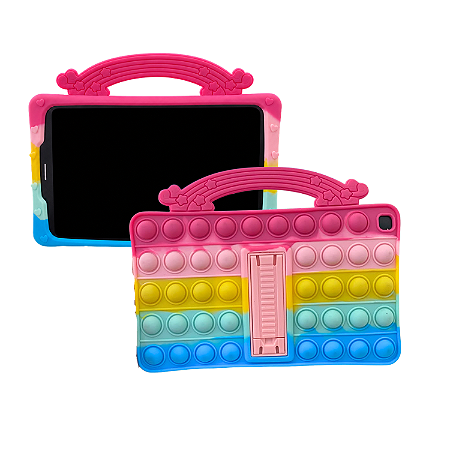 Capa Pop It Infantil p/ Tablet de 8 Polegadas Emborrachada Anti Queda
