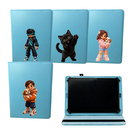 Capa Personalizado Infantil Universal p/ Tablet de 10 a 10.5 Polegadas