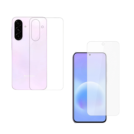 Kit Película Frontal + Traseira Hidrogel p/ Celular Smartphone Samsung Galaxy A57