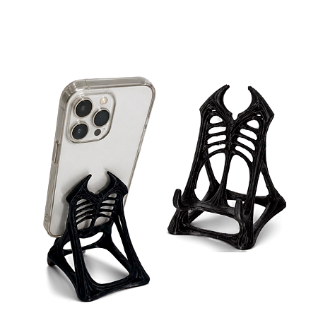 Suporte de Celular de Mesa Base Apoio Resistente Trono Caveira