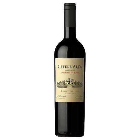 VINHO TINTO ARGENTINO CATENA ALTA CABERNET SAUVIGNON 2018 750ML