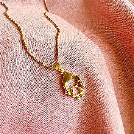 Colar Menina - Dourado - Antialérgico