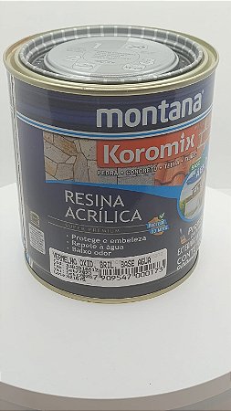 Resina Acrílica - Koromix - Base Agua - Vermelho Oxid. Brilho - Pedras, Concreto, Telhas, Tijolos - 900Ml