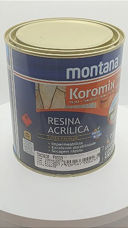 Resina Acrílica - Koromix -Incolor Fosco - Pedras, Concreto, Telhas, Tijolos - 900Ml