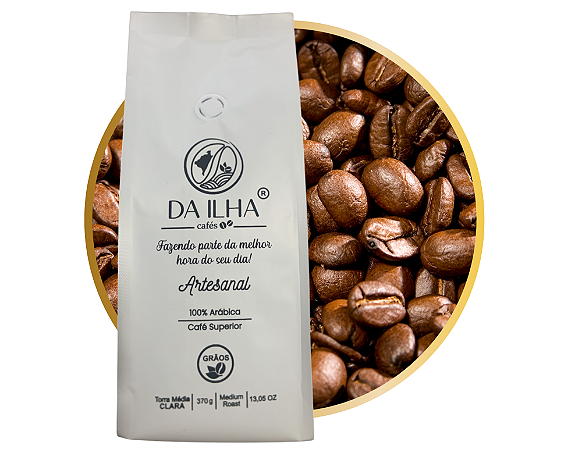 Café Arábica Superior em Grãos - 370g - Torra Média Clara