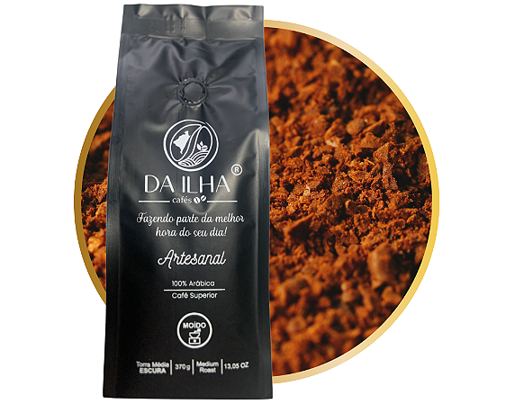 Café Arábica Superior Moído - 370g - Torra Média Escura