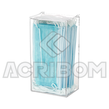 Dispenser em Acrílico de Parede Para MÁSCARAS Descartáveis