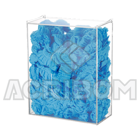 Dispenser em Acrílico de Parede Para TOUCAS Descartáveis