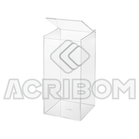 Caixa ALTA em Acrílico Cristal 25x15x15cm Com Tampa