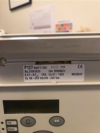 Relé de proteção AREVA MICOM P127 - BA0F112BC