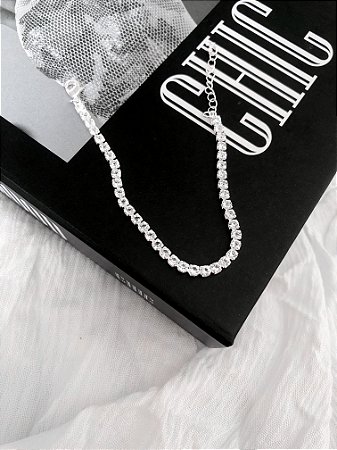 Pulseira Riviera Grossa - Banho Prata 925