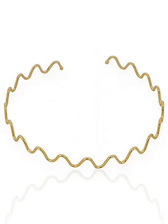 Choker Ondulado - Banho Ouro