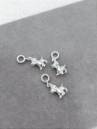 Berloque Cachorrinho - Banho Prata 925
