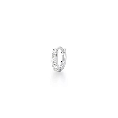 Piercing de Prata Hélix Cravejado 7mm Fino Click
