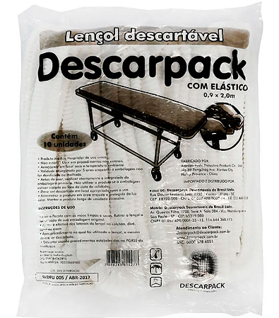 Lençol Elástico 90cm x 2m – DESCARPACK
