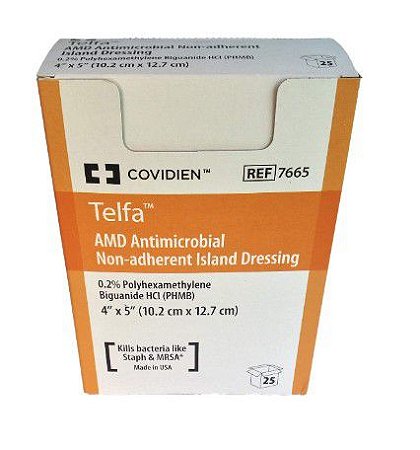 Curativo Telfa Amd Comp. c  Borda 10X12 - 01 unidade