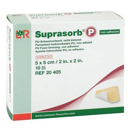 SUPRASORB P  - ESPUMA DE SILICONE  5x5 - 01 UNIDADE