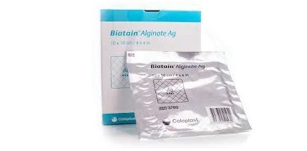 Curativo Alginato AG Prata Biatain 10x10cm