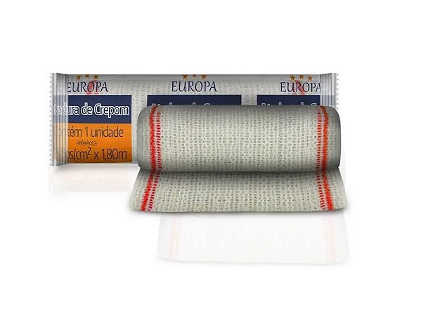 Atadura De Crepe 13 FIOS  12cm x 1,8m - 01 unidade