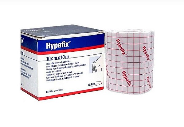 Curativo Adesivo Poroso para Fixação Hypafix - Rolo 10cmx10m