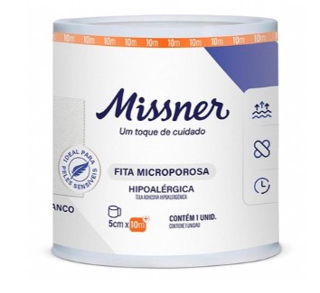 Fita Micropore Branco 5 x 10 MISSNER