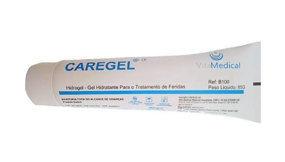 Caregel - Curativo Hidrogel em Tubo Estéril 85G - VitaMedical