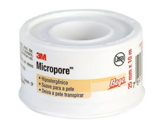 FITA MICROPORE HIP. BEGE 2,5X10  3M