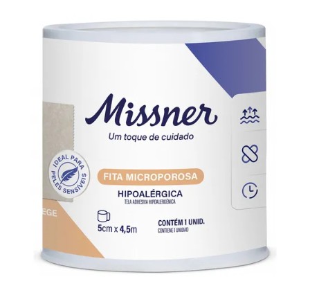 Fita Micropore 5 x 4,5 Bege MISSNER