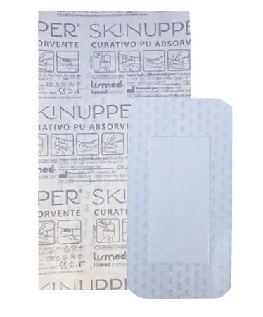 Curativo Filme Transparente 8cm x 15cm Com Almofada Absorvente Unidade - Skinupper