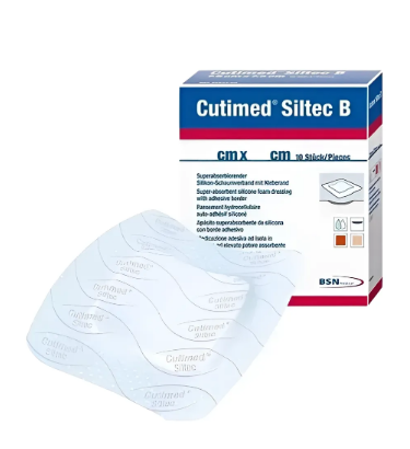 Cutimed Siltec B Espuma ABS Silicone C/ Borda 12,5X12,5