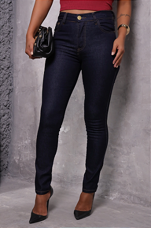 Calça Jeans Skinny Barra Normal Feminina Revanche