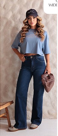 Calça Jeans Wide Leg Feminina Revanche