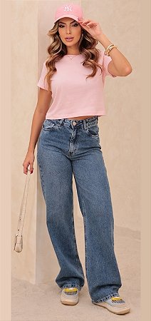 Calça Jeans Wide Leg Feminina Revanche