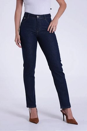 Calça Jeans Reta Barra Normal Feminino Revanche