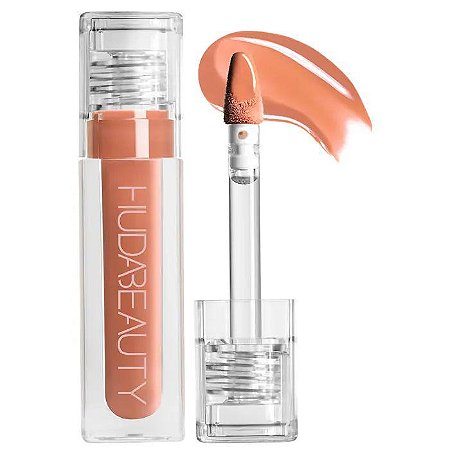 Faux Filler Shiny Non-Sticky Lip Gloss - Honey