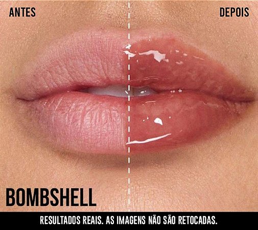 Faux Filler Shiny Non-Sticky Lip Gloss - Bombshell